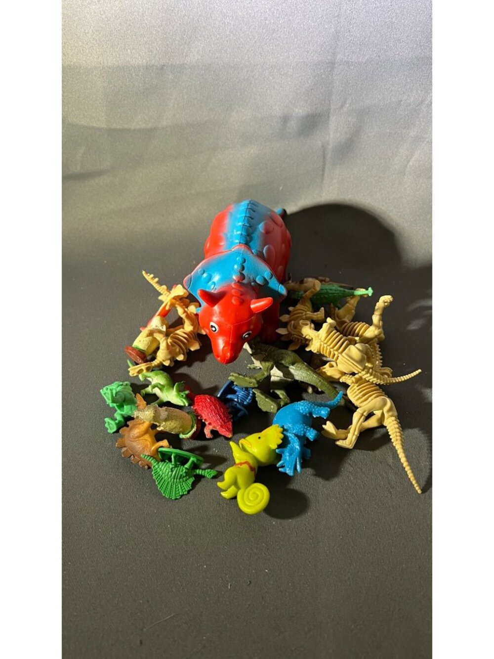 Mixed Dinosaur And Animal Figurine Toy Lot With Colorful Variety